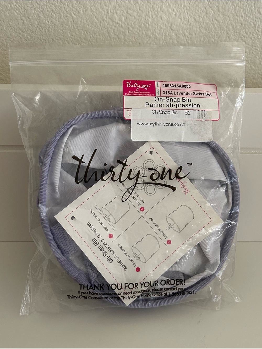 thirty-one Oh-Snap Bin | NWT
